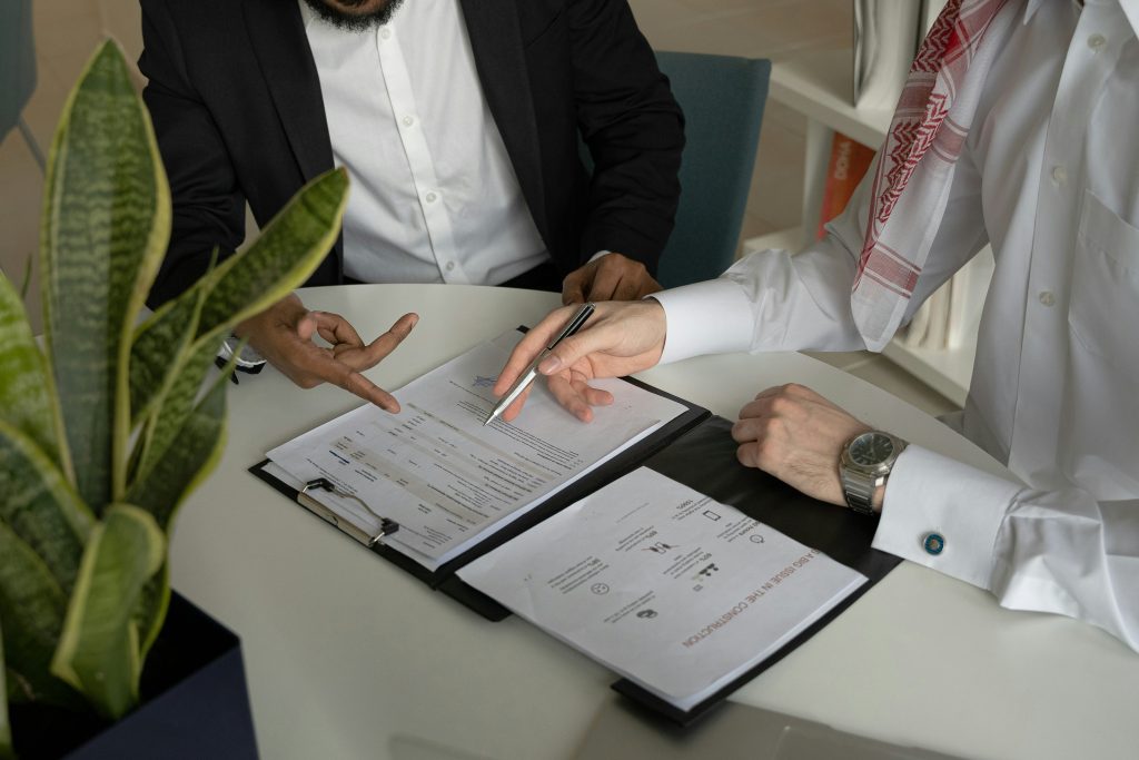 Signing a procurement contract