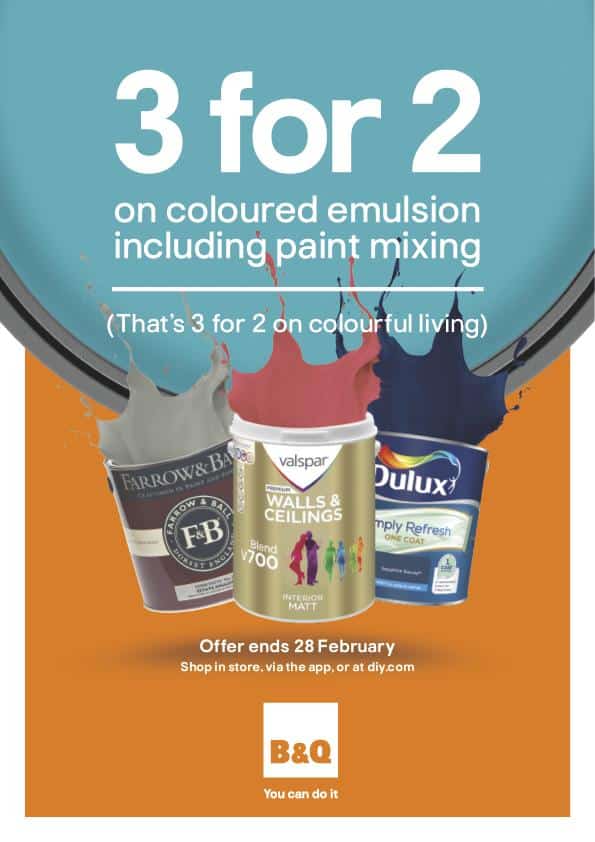 B&Q February Decor Event